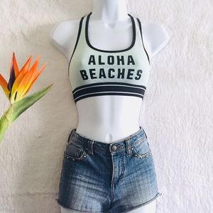 XS PINK Victoria’s Secret Aloha Beaches Sports Bra
